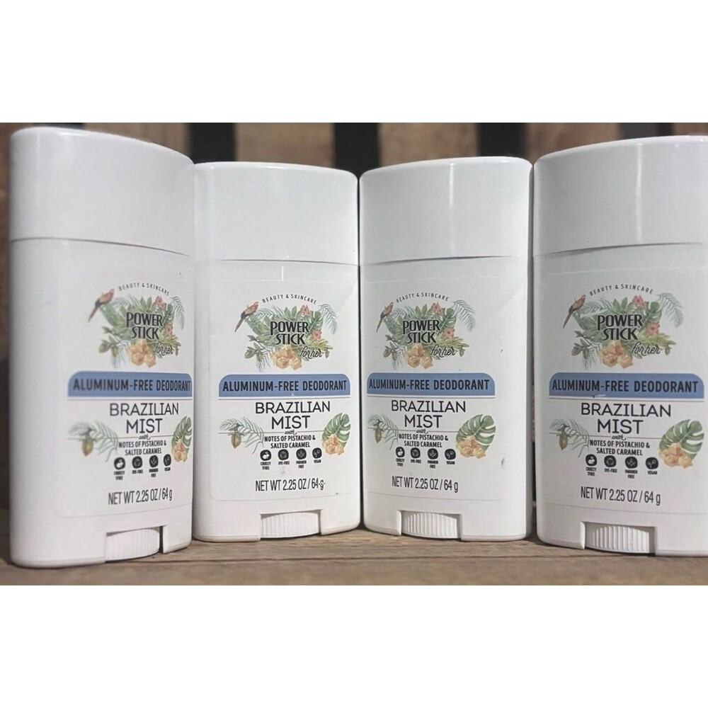 Bundle x4 Brazilian Mist Power Stick Deodorant Aluminum Free